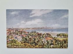 Vykort BOMBAY BACK BAY FROM MALABAR HILL.