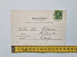 Vykort Borås. Elementarskolan för flickor, 1903