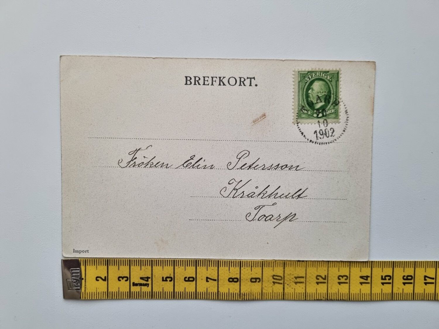 Vykort Borås Hôtel du Nord 1902