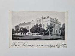 Vykort BORÅS. TEKNISKA SKOLAN, 1902