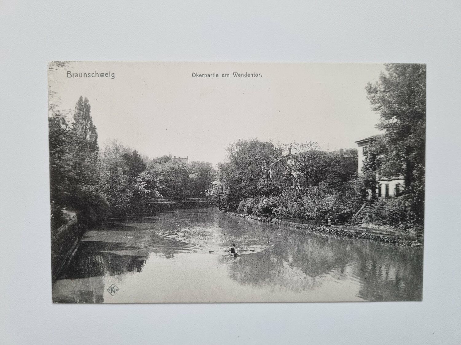Vykort Braunschweig Okerpartie am Wendentor.