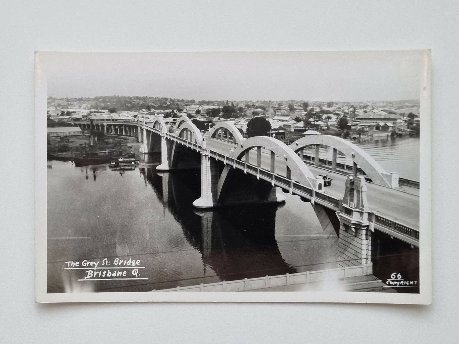 Vykort Brisbane, William Jolly Bridge