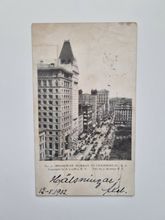 Vykort BROADWAY, MURRAY TO CHAMBERS ST., N. Y, 1902