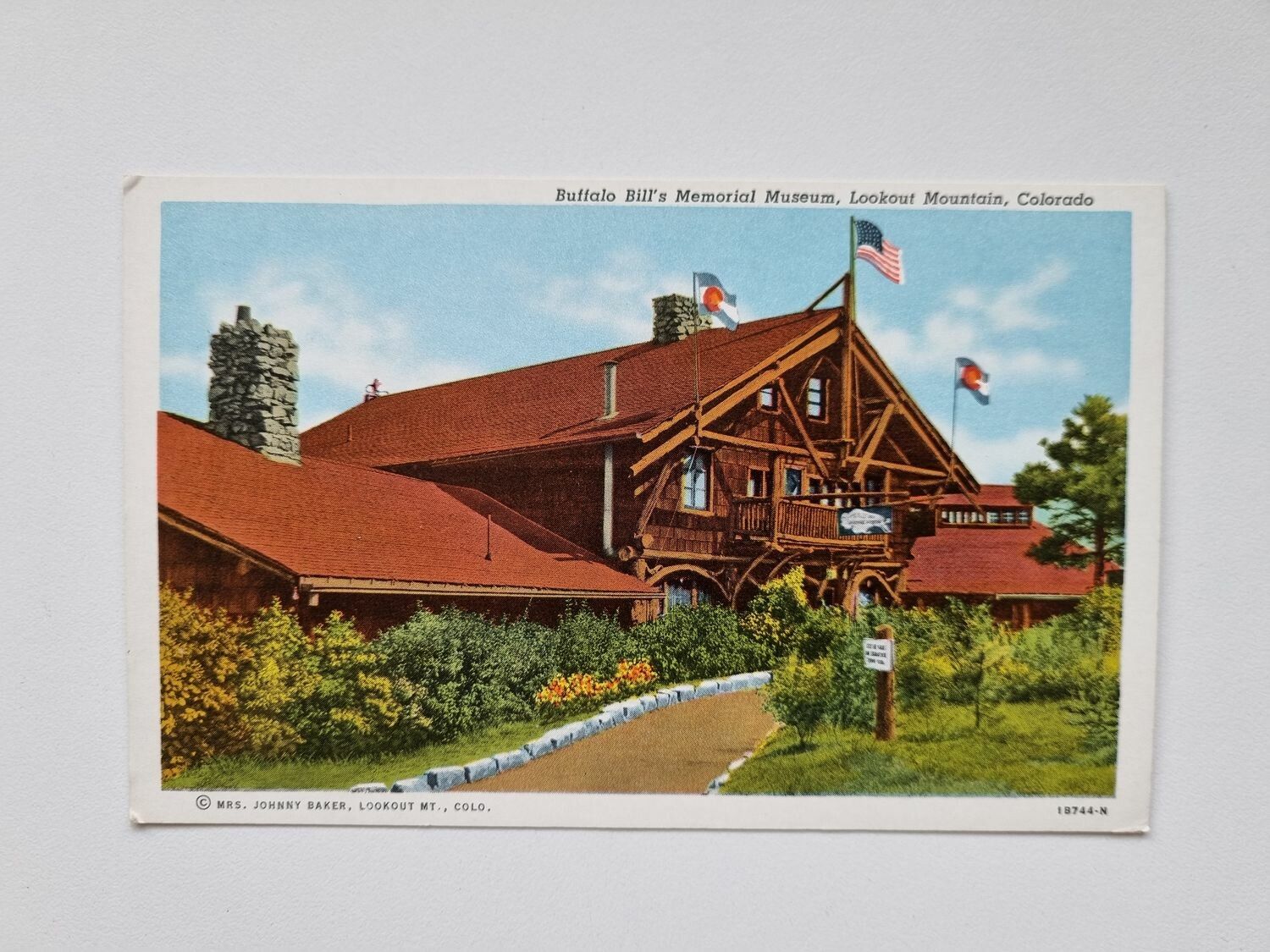 Vykort Buffalo Bill's Memorial Museum