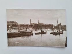 Vykort Stettin, Blick nach dem Bahnhof