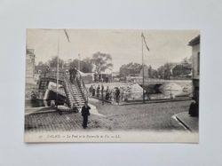 Vykort CALAIS, Le Pont et la Passerelle de Vic. - LL.