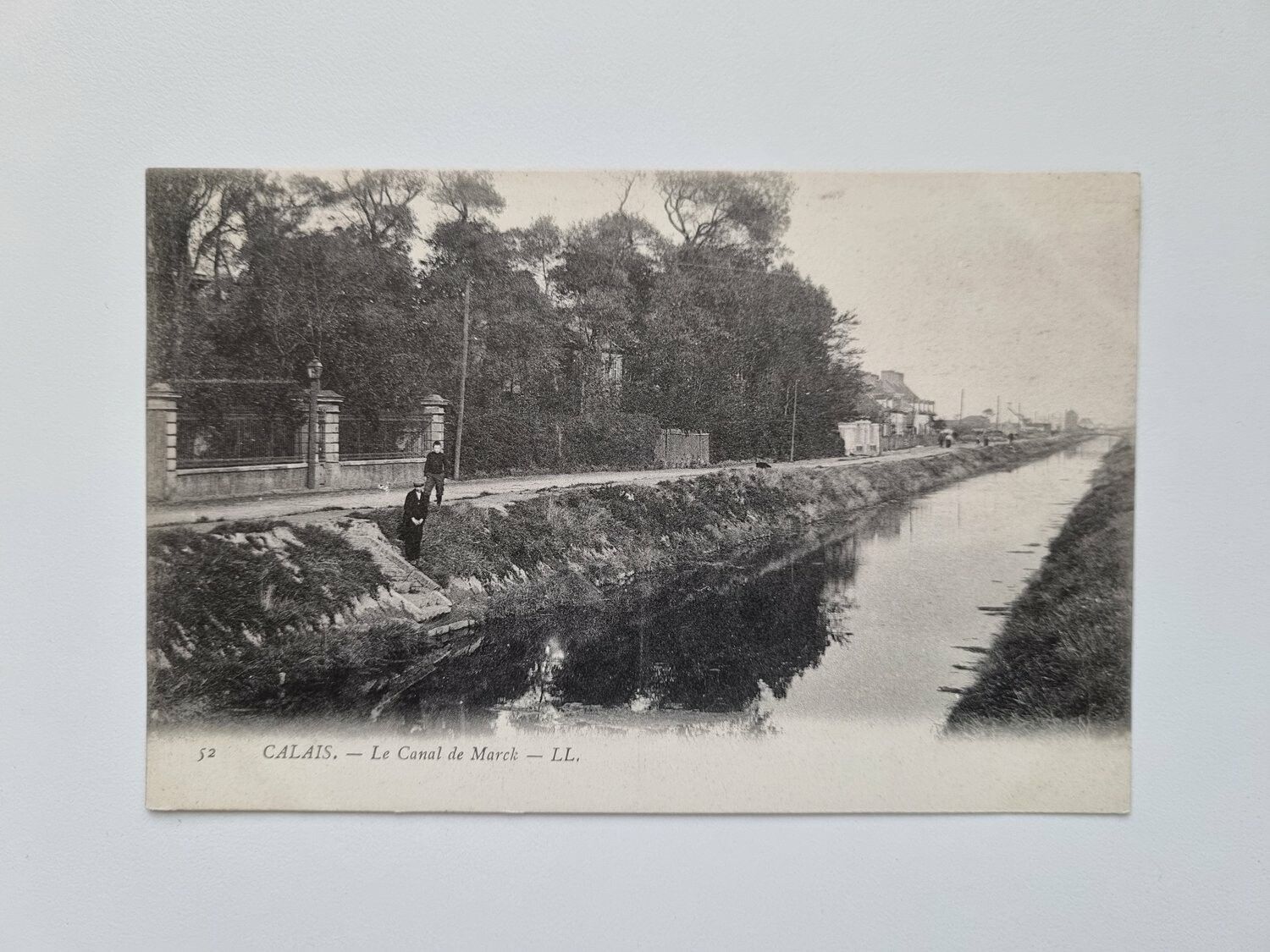 Vykort CALAIS. Le Canal de Marck - LL.