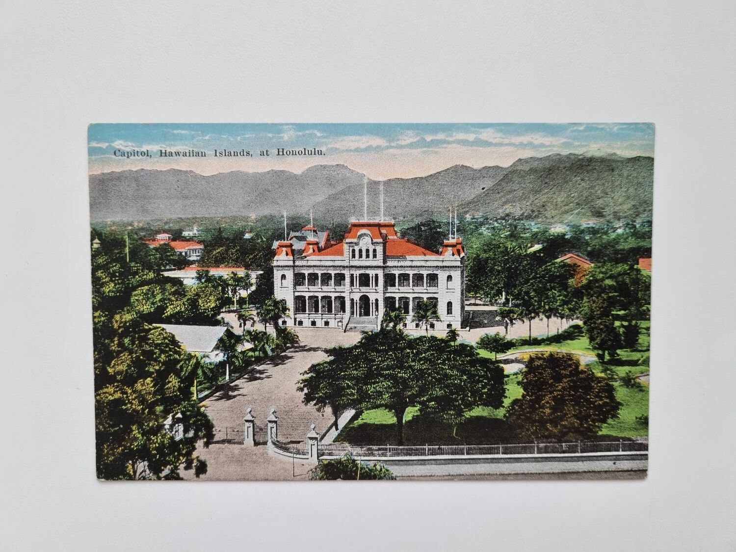 Vykort Capitol, Hawaiian Islands, at Honolulu.