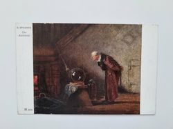 Vykort Carl Spitzweg Der Alchimist