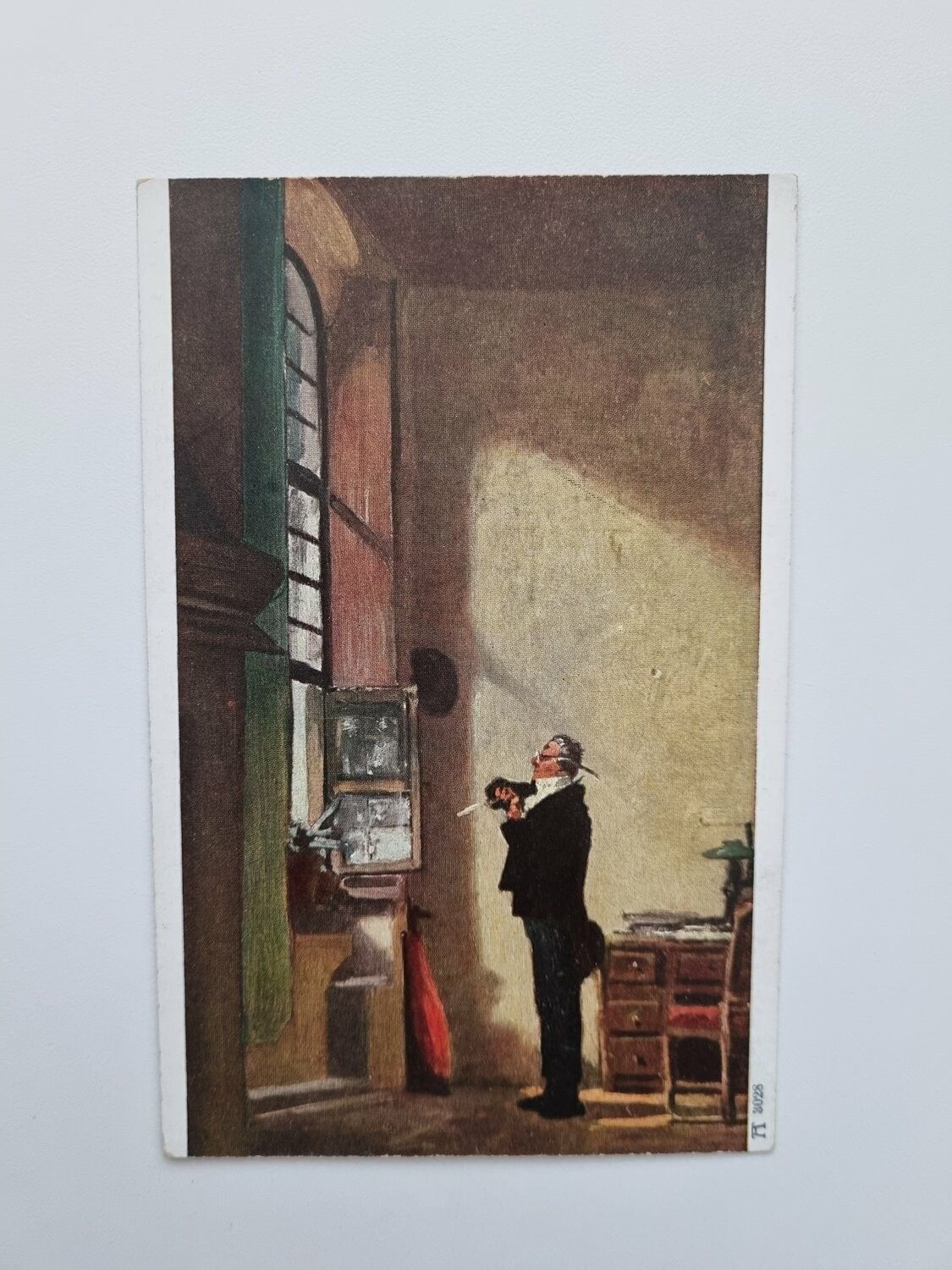 Vykort Carl Spitzweg Der Schreiber