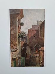 Vykort Carl Spitzweg Ein Hypochonder