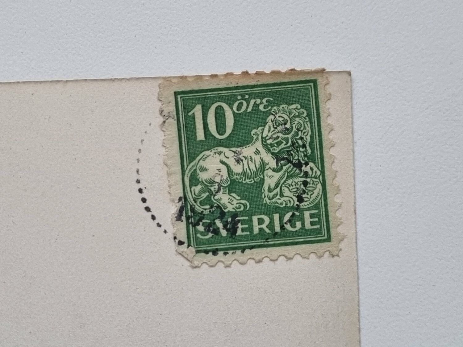 Vykort Carl XIs.stuga, Ahus