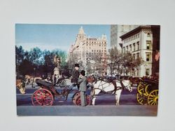 Vykort CARRIAGES ON 59TH STREET New York City
