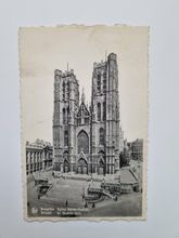 Vykort Cathedral of St. Michael and St. Gudula 1952