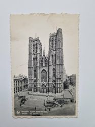 Vykort Cathedral of St. Michael and St. Gudula 1952