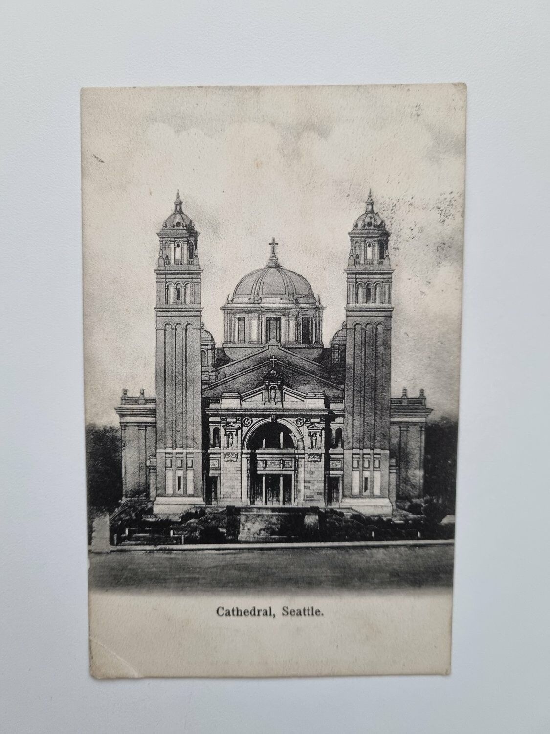 Vykort Cathedral, Seattle 1908