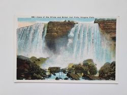 Vykort Cave of the Winds and Bridal Vell Falls, Niagara Falls