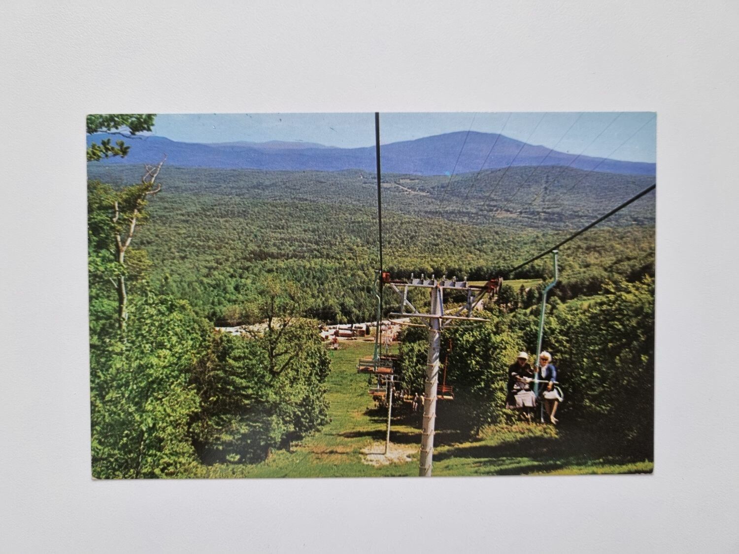 Vykort Chair lift at Bromley Mountain, Manchester, Vermont