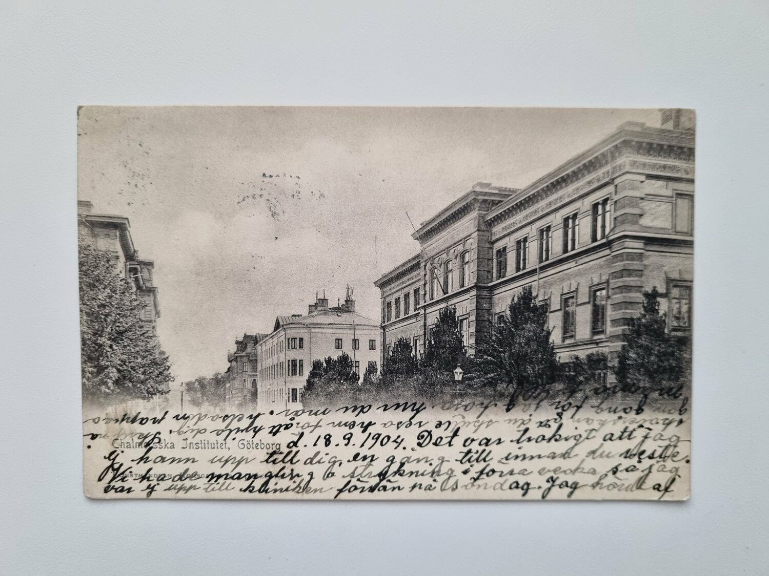 Vykort Chalmers Göteborg 1904