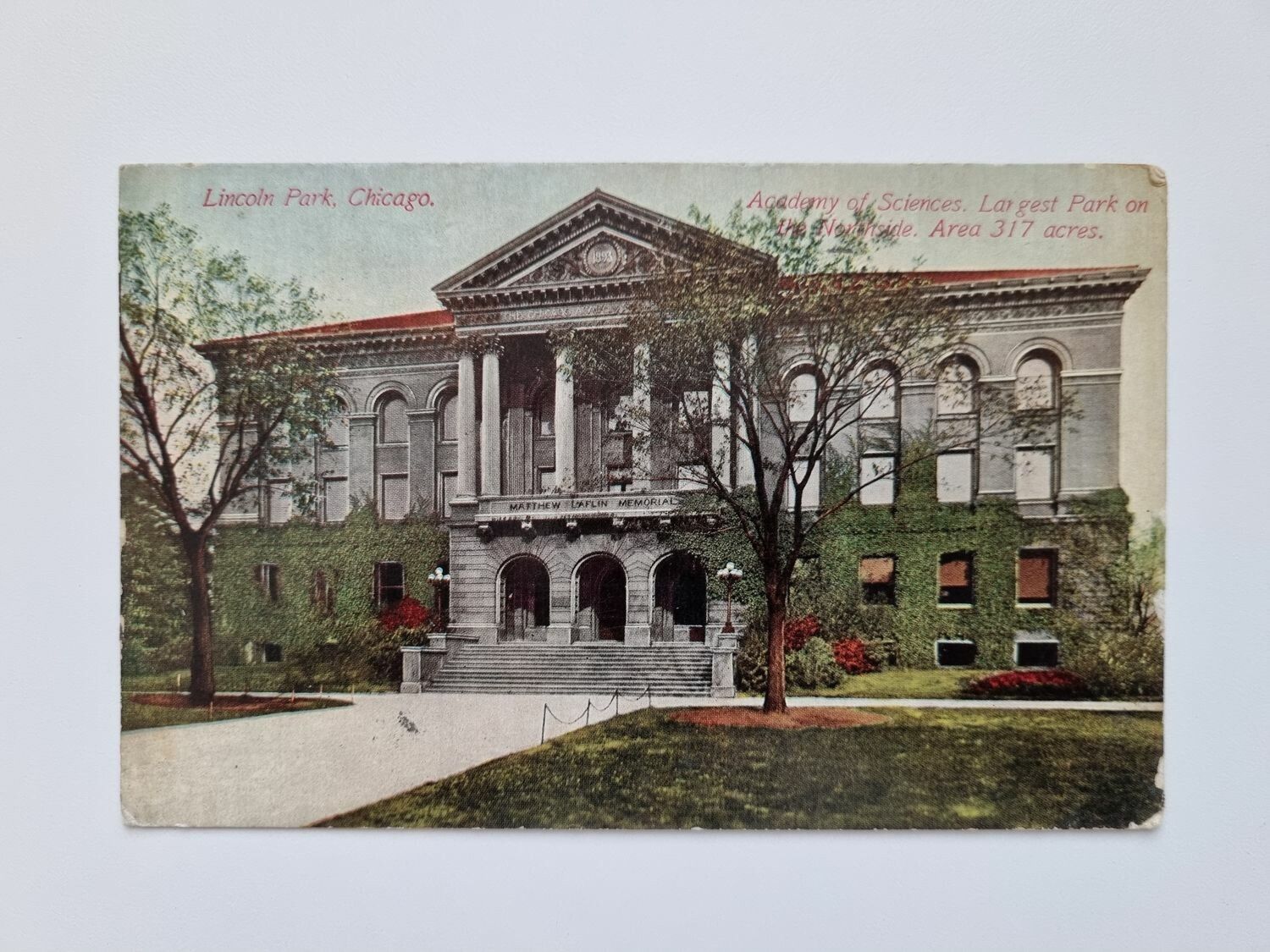 Vykort Chicago Academy of Sciences, 1912