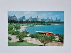 Vykort CHICAGO SKYLINE FROM SHEDD AQUARIUM