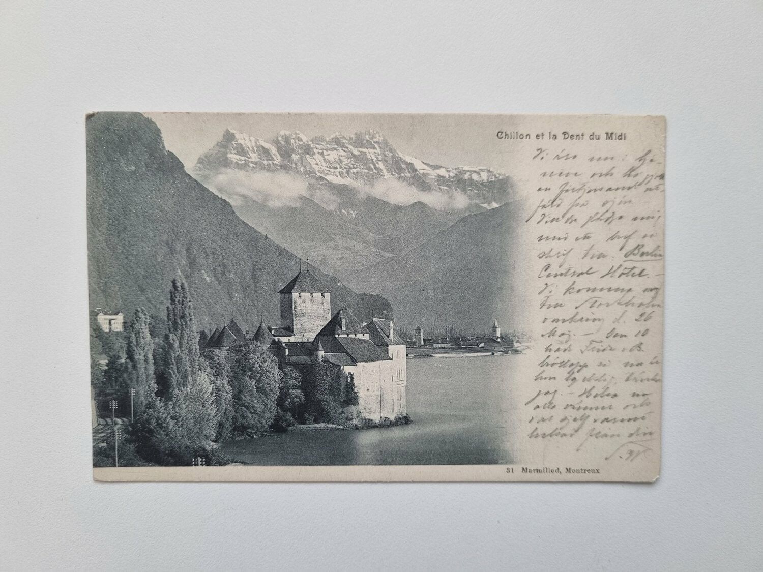 Vykort Chillon Castle