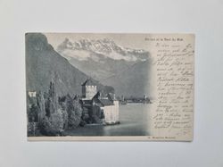 Vykort Chillon Castle