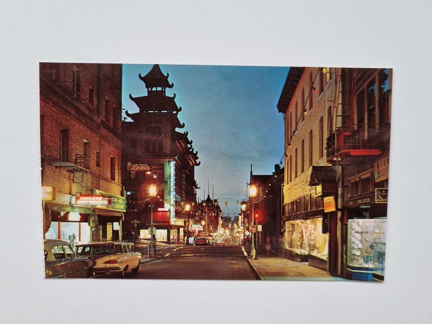 Vykort CHINATOWN AT NIGHT