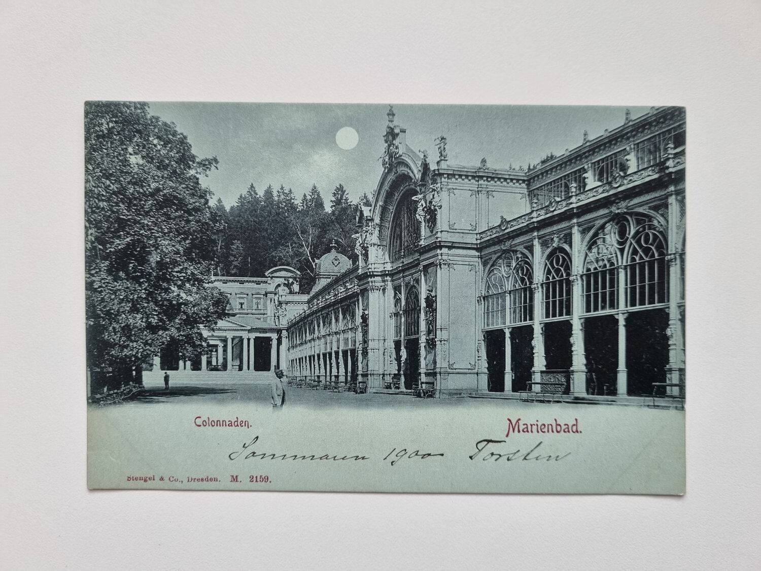 Vykort Colonnaden. Marienbad - 1900