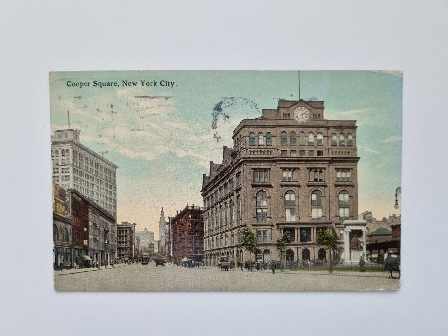 Vykort Cooper Square, New York City, 1915