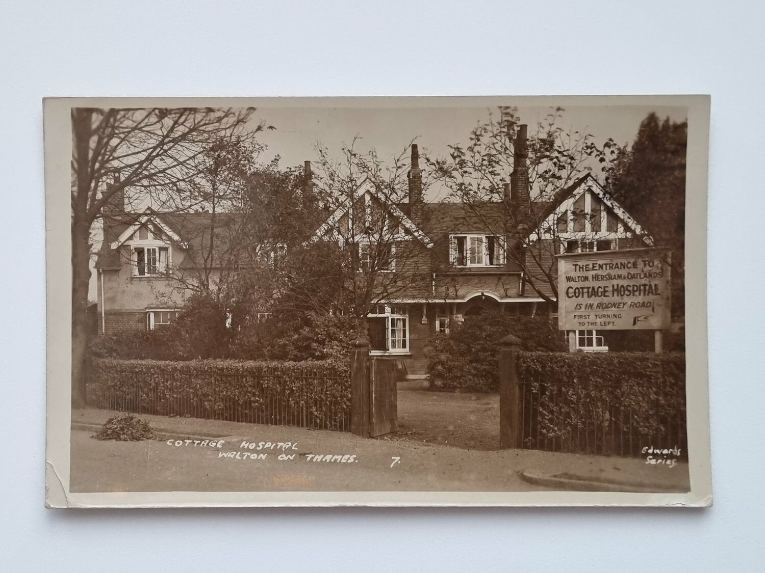Vykort Cottage Hospital, Walton on Thames