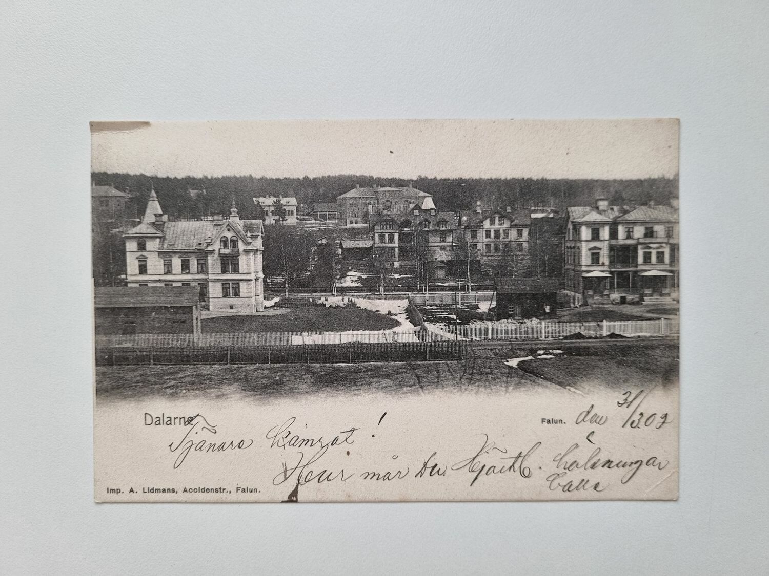 Vykort Dalarne Falun, 1902