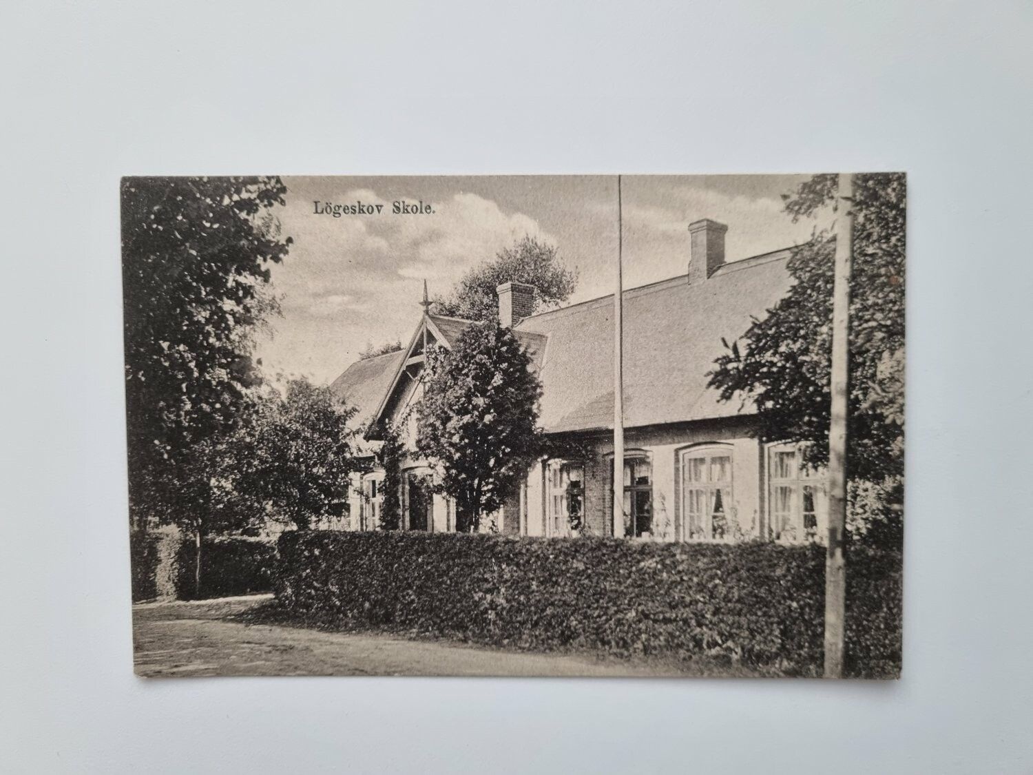 Vykort Danmark, Lögeskov Skole, 1911