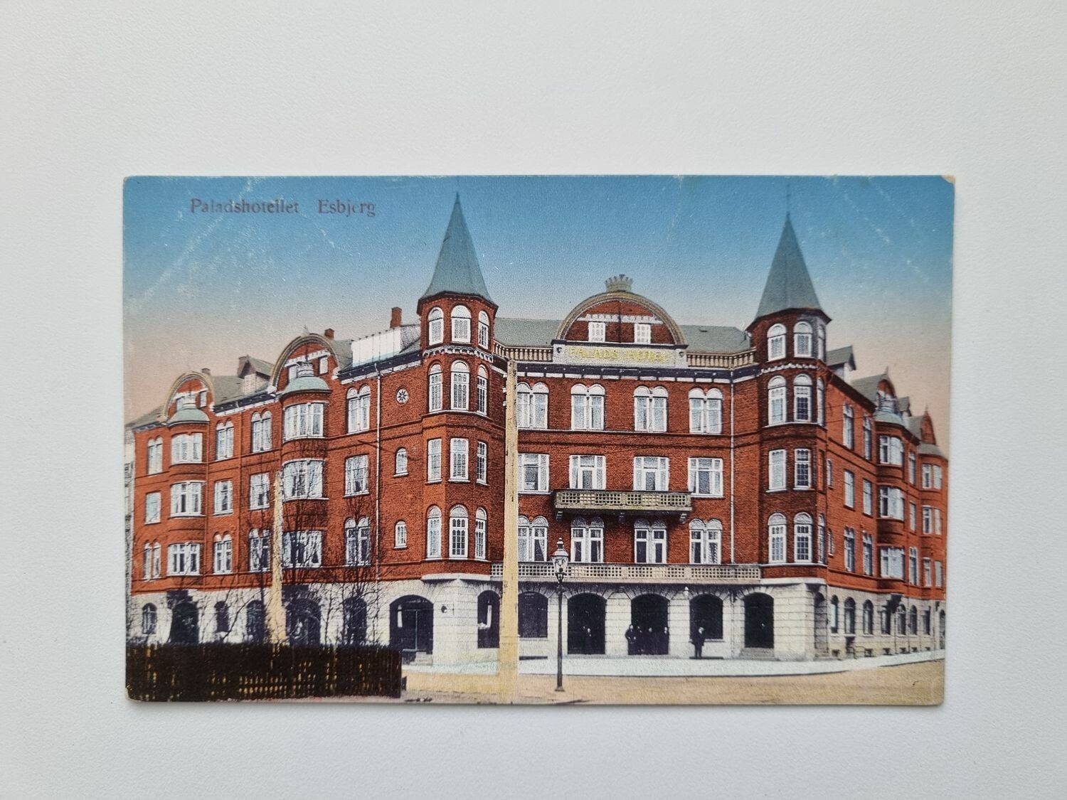 Vykort Danmark, Paladshotellet Esbjerg, 1916