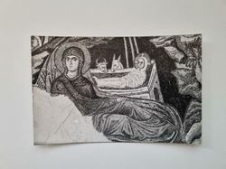 Vykort DAPHNI. NATIVITÉ. (DETAIL)