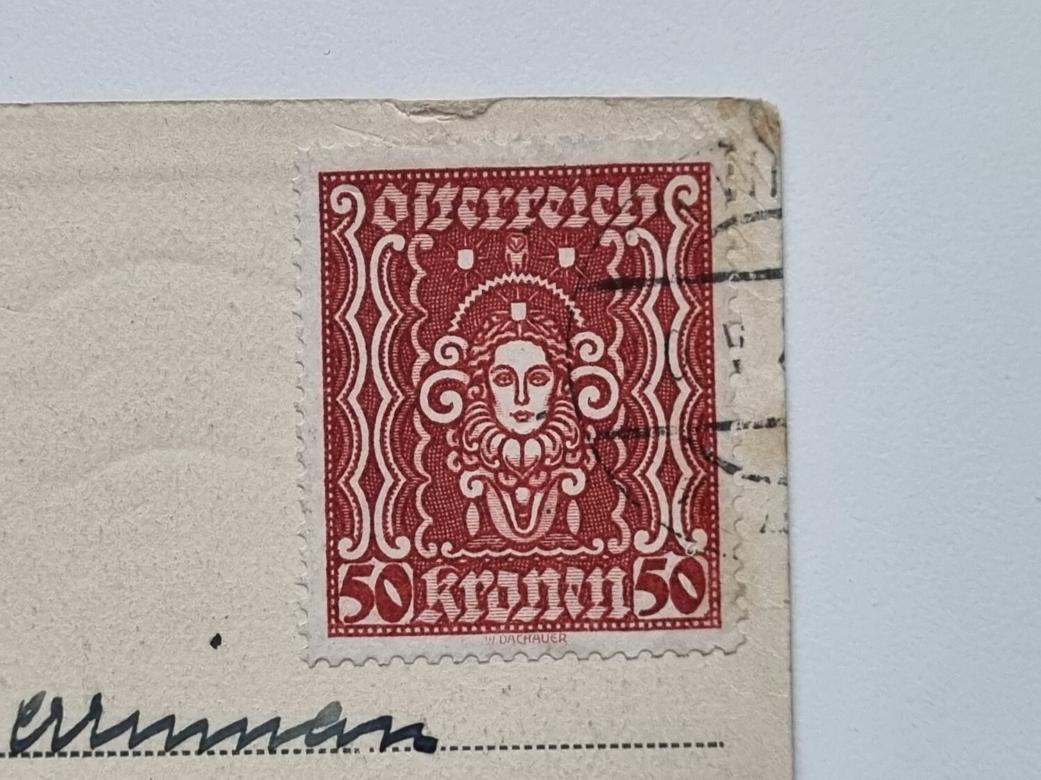 Vykort daterad 1922
