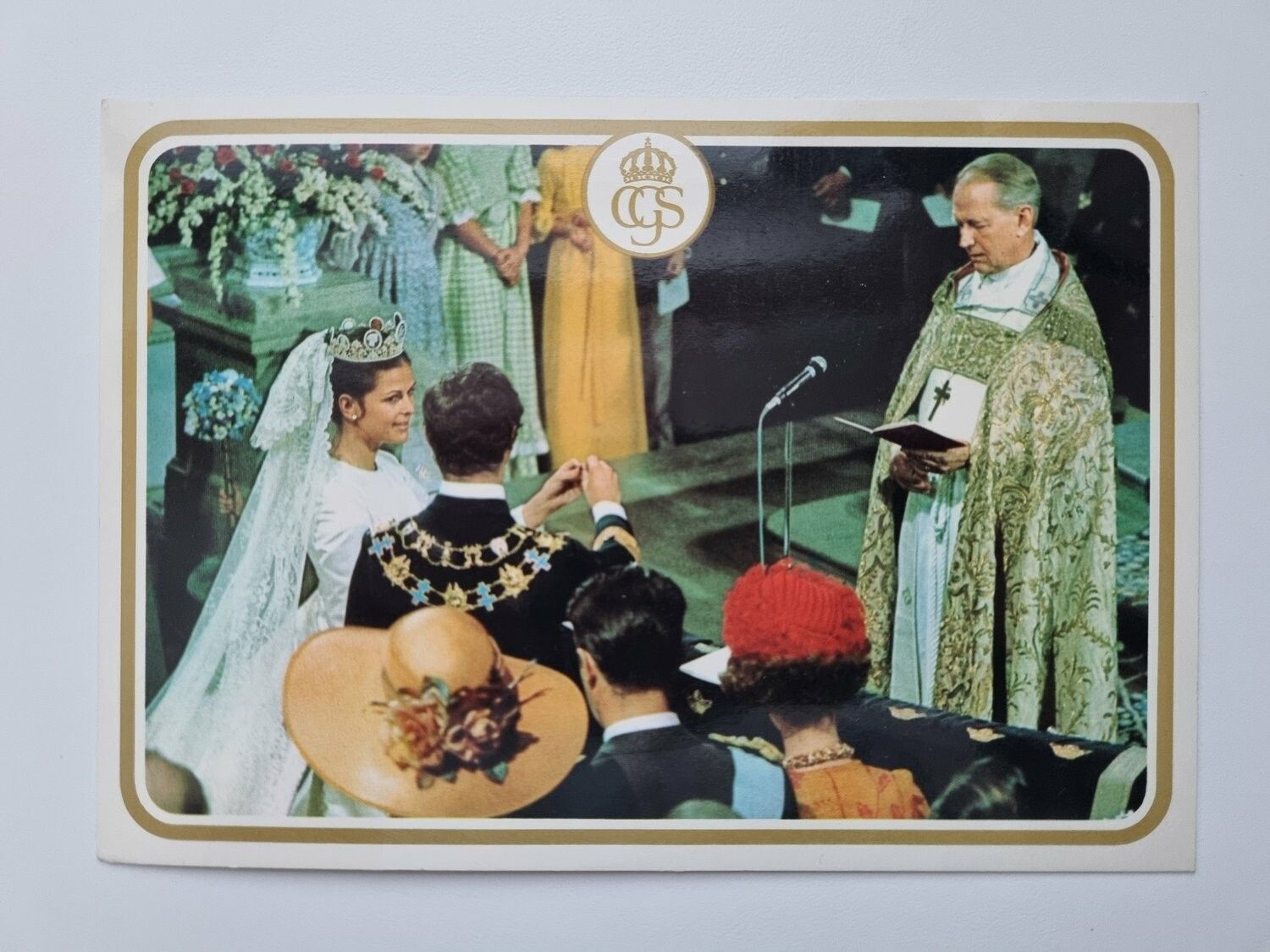 Vykort DD.MM. Konung Carl XVI Gustaf och Drottning Silvia.
