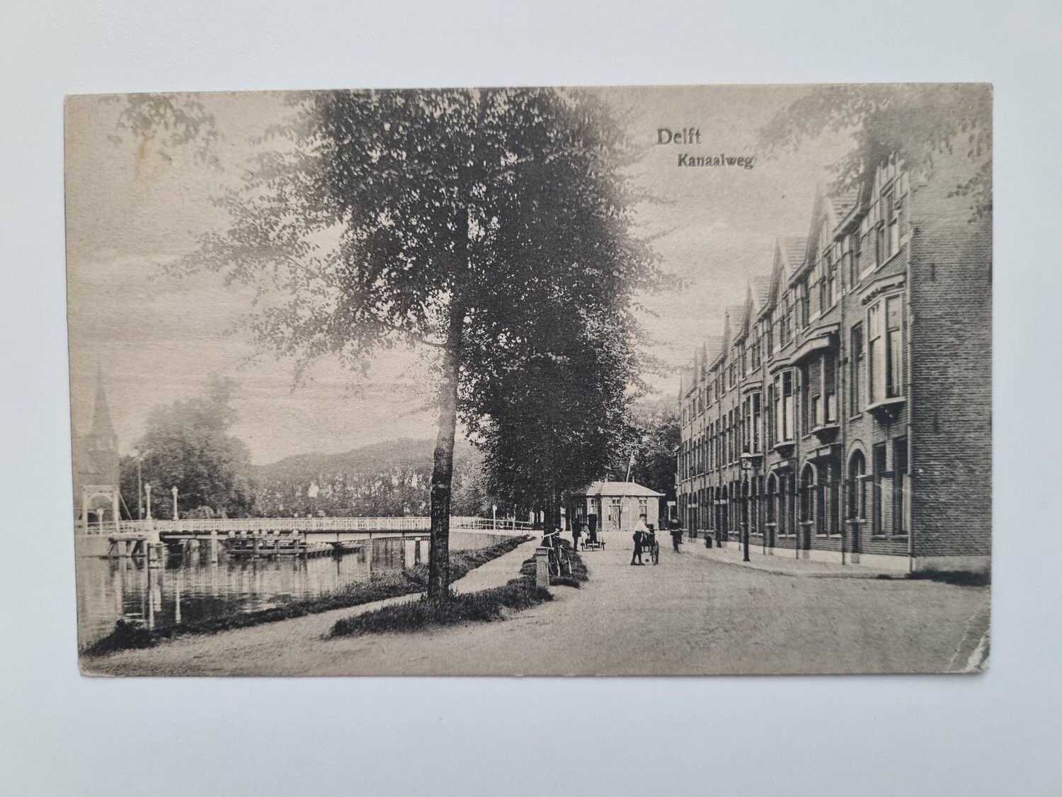 Vykort Delft Kanaalweg, Holland 1921