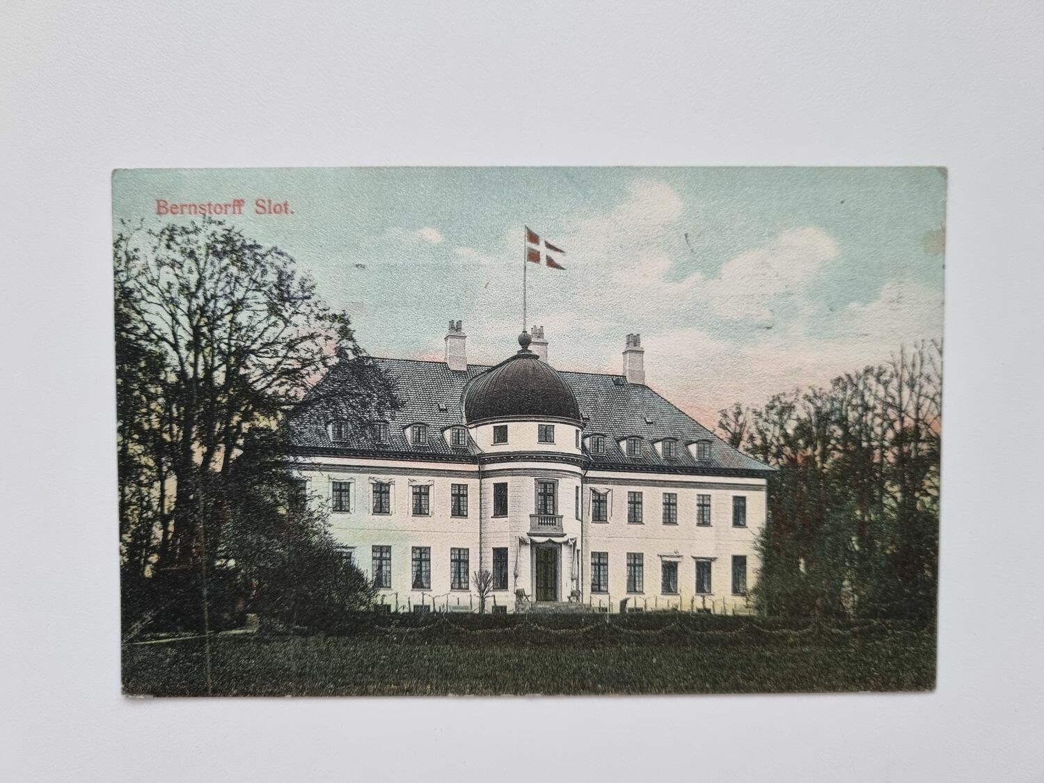 Vykort Denmark, Bernstorff Slot 1911