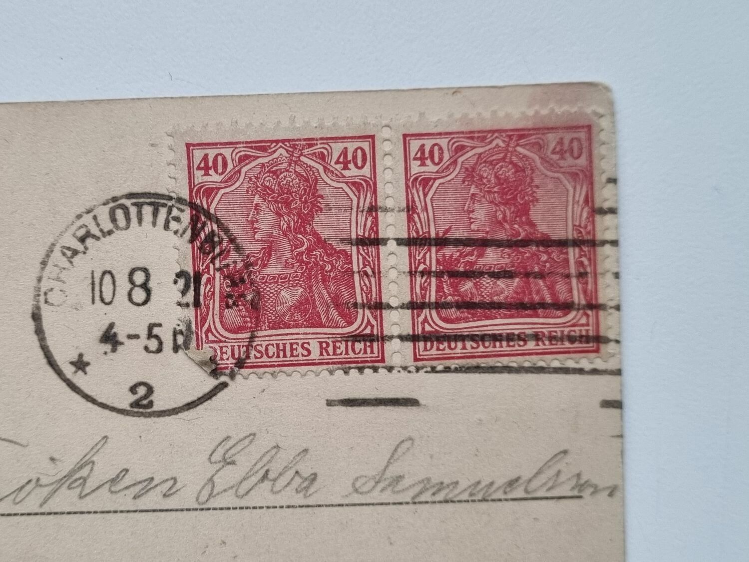 Vykort Der Eiserne Hindenburg von Berlin 1921