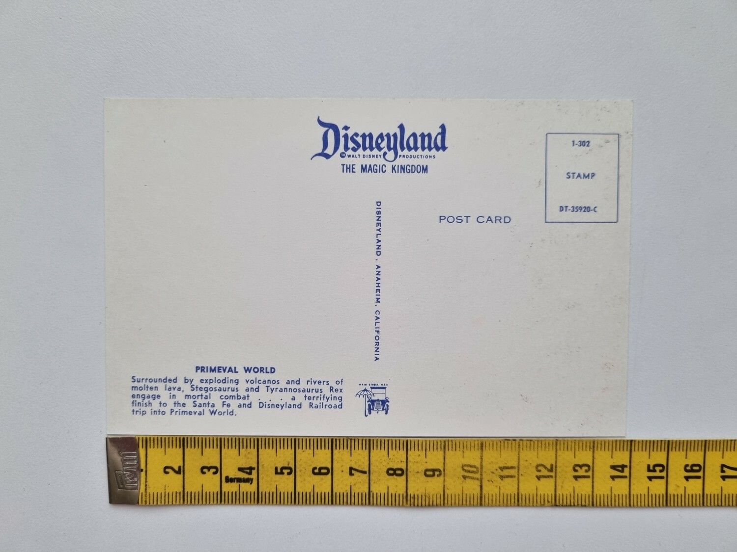 Vykort Disneyland, Primeval World