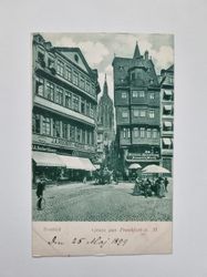Vykort Domblick Gruss aus Frankfurt a. M, - 1899