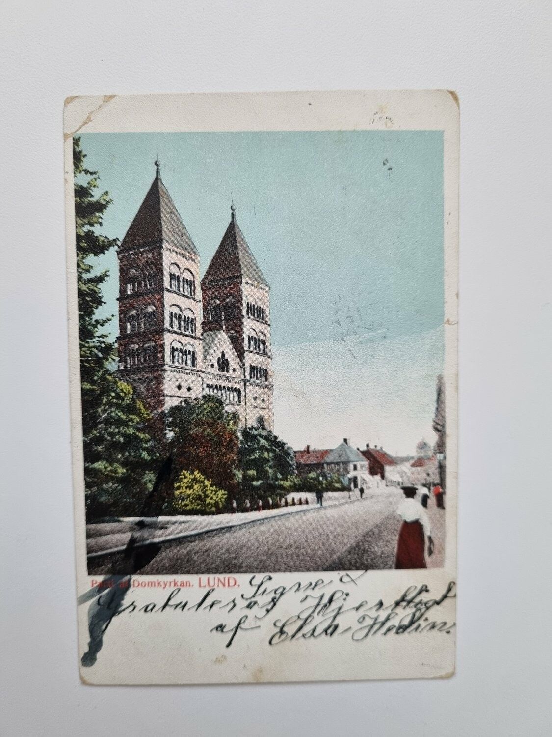 Vykort Domkyrkan. LUND 1905