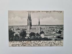 Vykort Domkyrkan Uppsala 1906