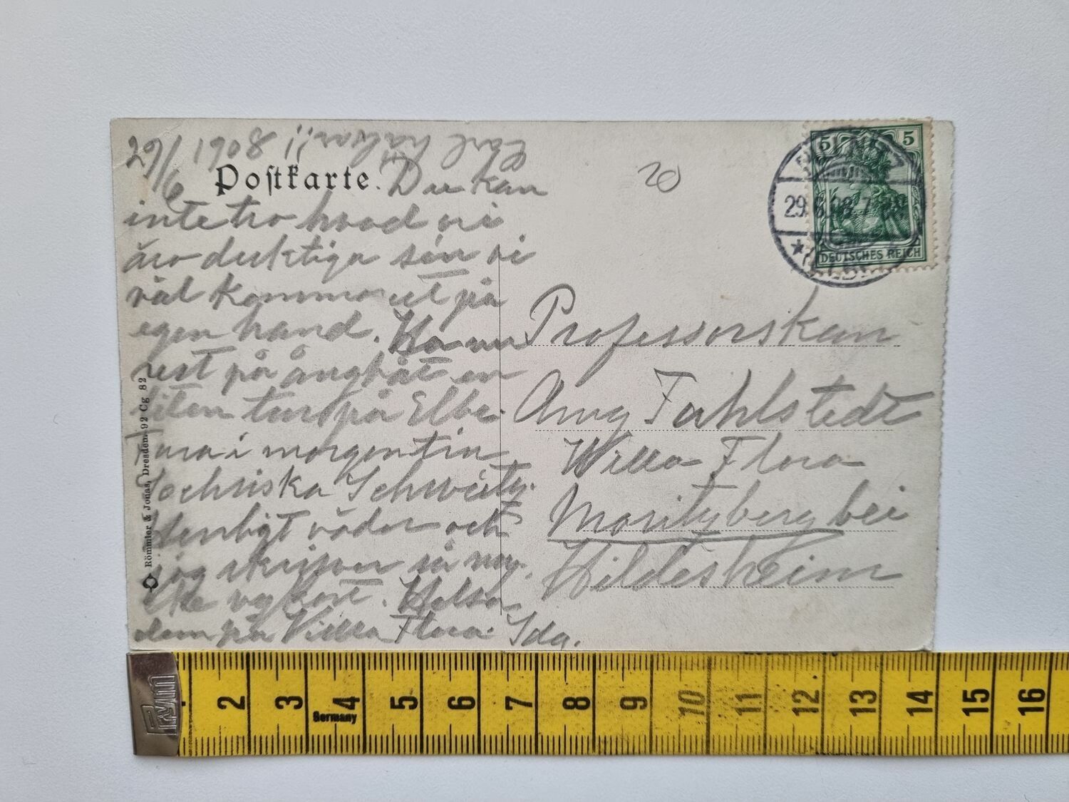 Vykort Dresden-Altstadt 1908