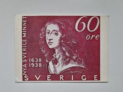 Vykort Drottning Christina (1626-1689).