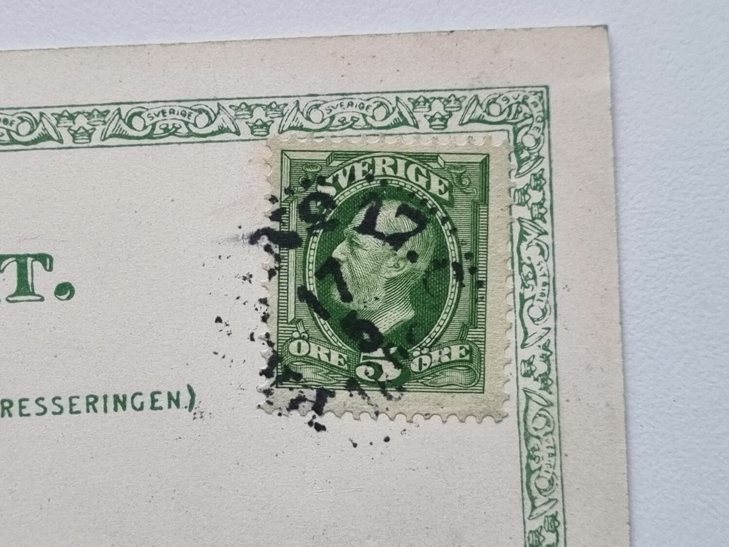 Vykort Drottningholms Slott, 1899