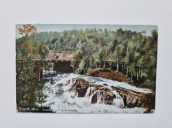 Vykort Duluth, Minn. Chester Creek on Boulevard. 1913