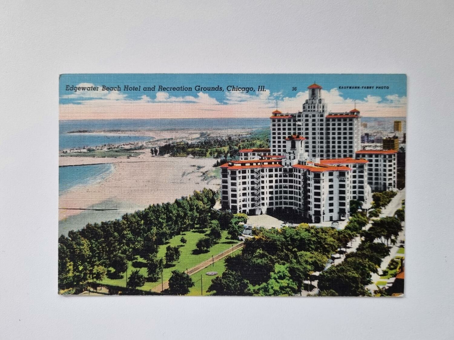 Vykort Edgewater Beach Hotel and Recreation Grounds, Chicago, III