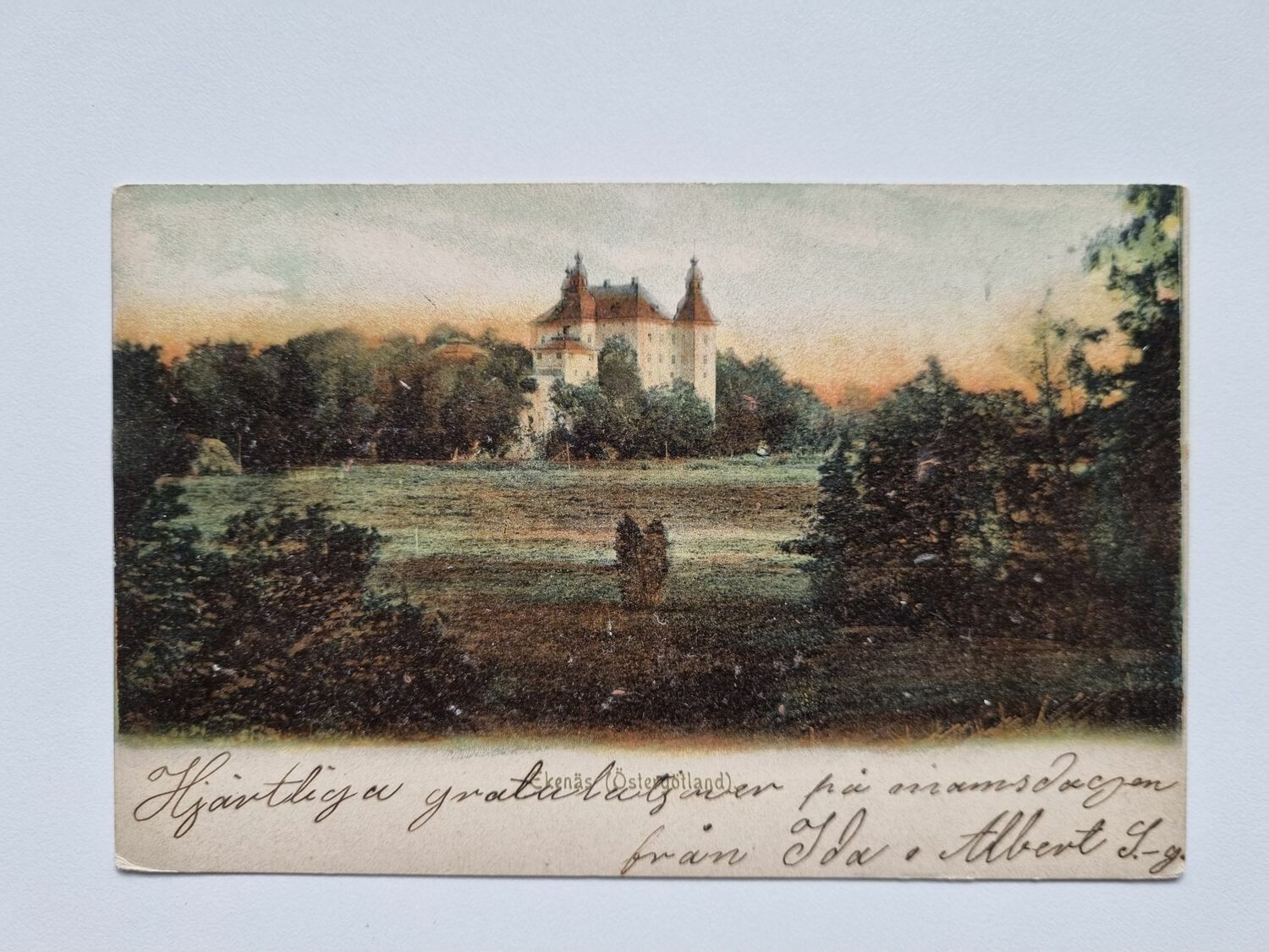 Vykort Ekenäs Slott, 1905